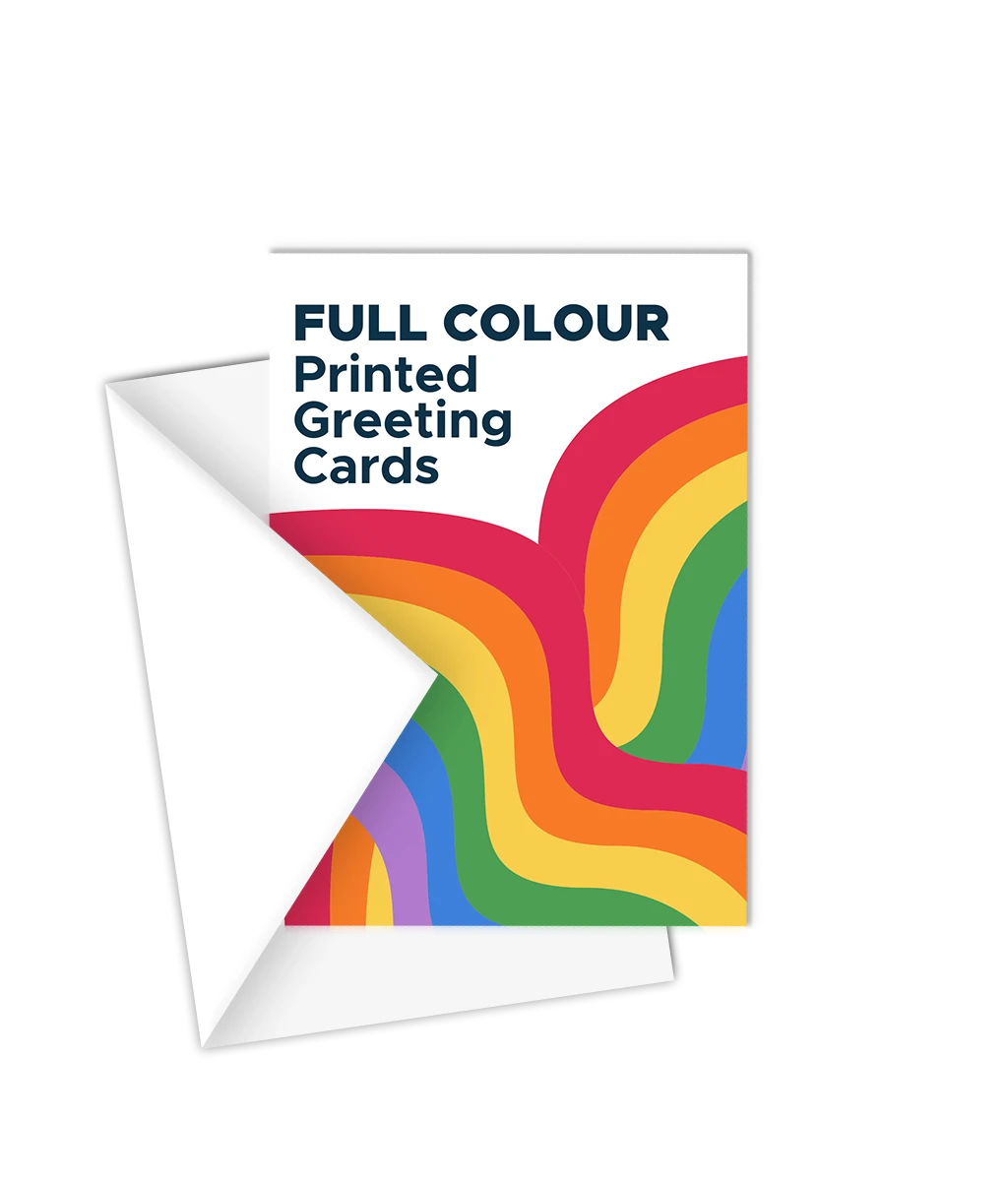 full colour printed greeting cards